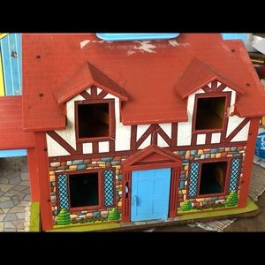 Antique Fisher Price Dollhouse 1960s Vintage